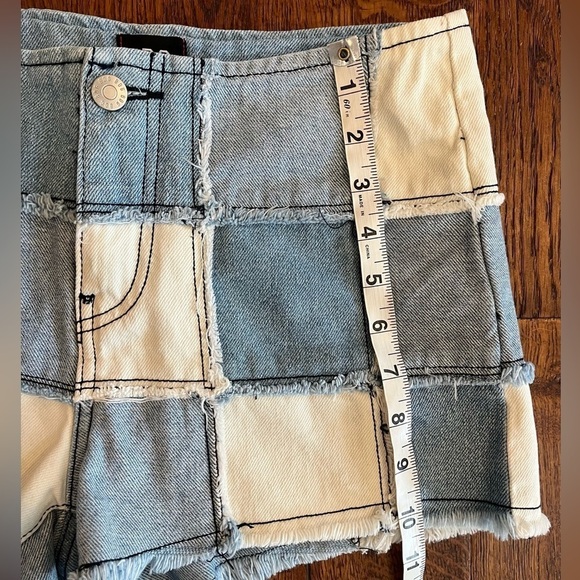 Urban Outfitters BDG Jean Shorts Women 25 Denim Patchwork Justine Boho Bohemian - Picture 6 of 10